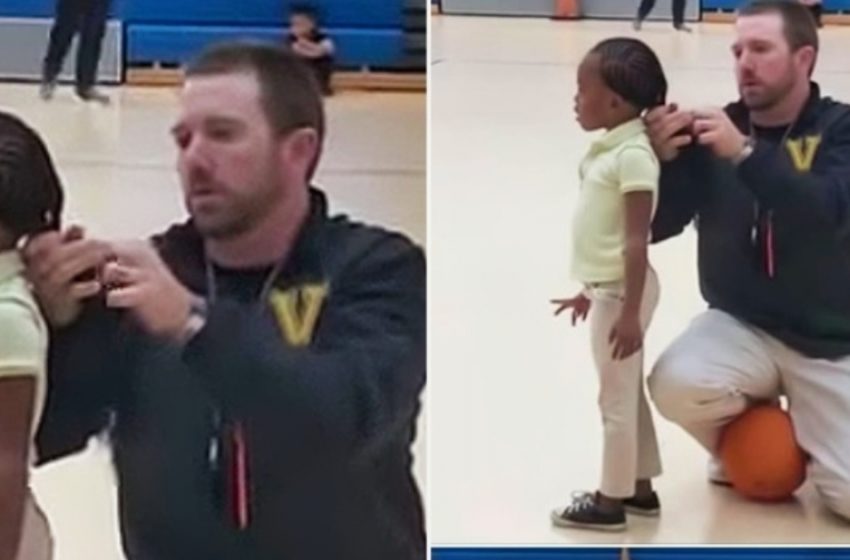  Заснето на камера: Майката проговаря, след като учителят сподели кадри как треньорът връзва косата на дъщеря ѝ!