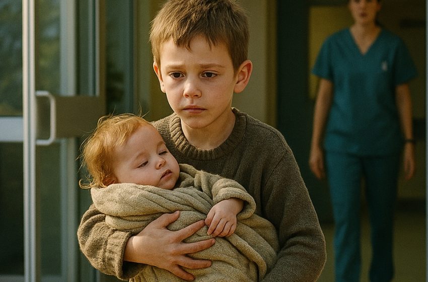  Едно седемгодишно момче, покрито с синини, влезе в спешното отделение, носейки сестричката си на ръце – и това, което каза след това, разтърси всички сърца…