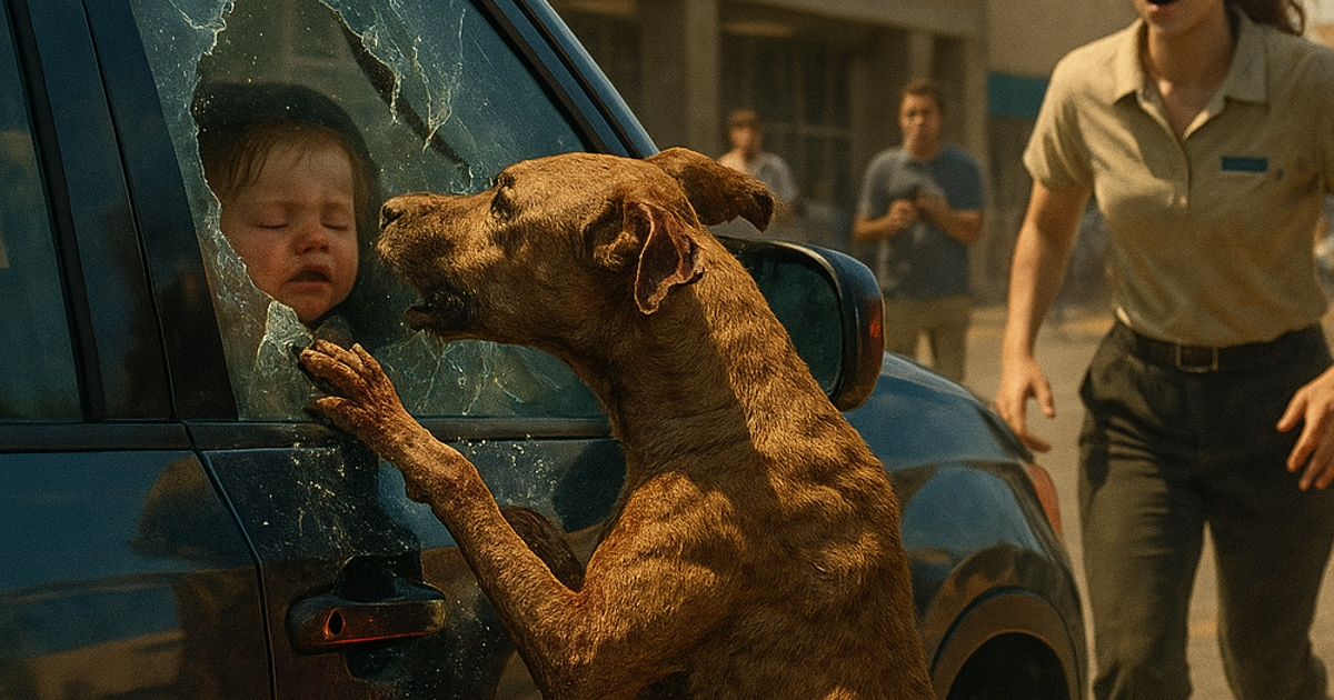 Бездомното куче разбило стъклото на кола, за да спаси дете. Но откритието, намерено бързо след това, накара всички да потреперят.