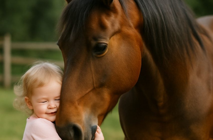  Моята 2-годишна дъщеря обожаваше да играе с коня на съседите — докато не открихме ужасяваща тайна!