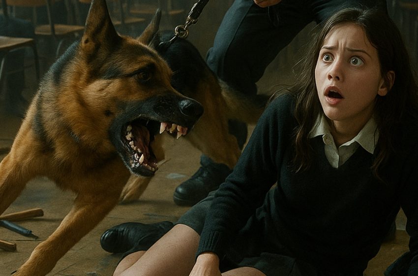  Полицейско куче внезапно нападна 16-годишно ученичка и започна да лае силно. Никой не би могъл да си представи какво ще се случи след това.