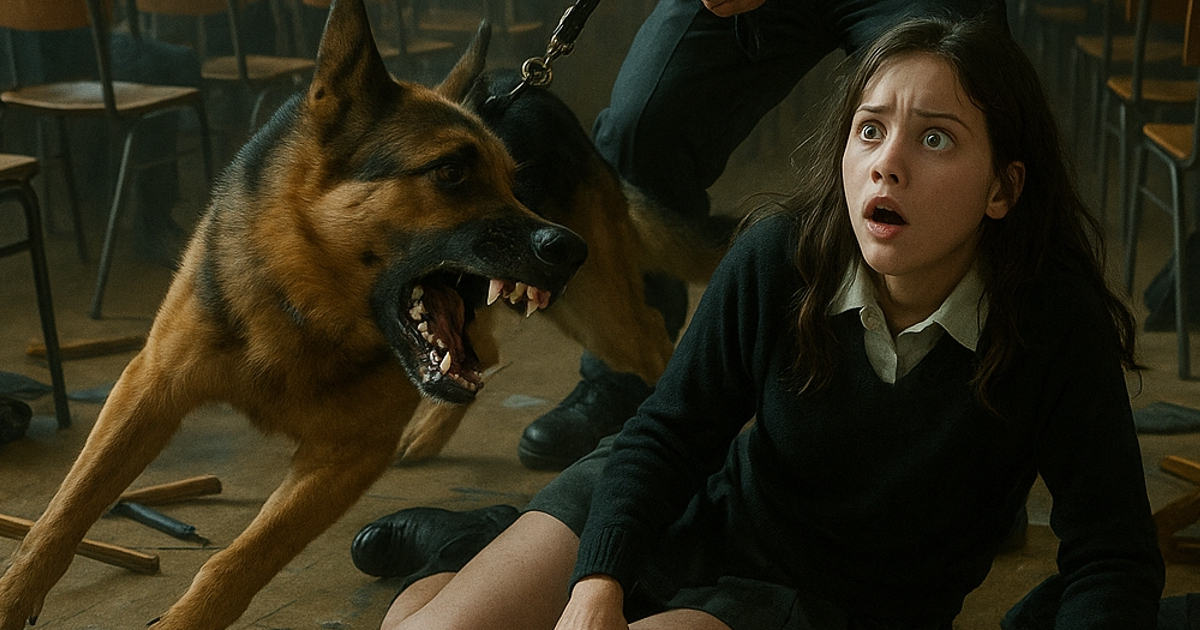 Полицейско куче внезапно нападна 16-годишно ученичка и започна да лае силно. Никой не би могъл да си представи какво ще се случи след това.