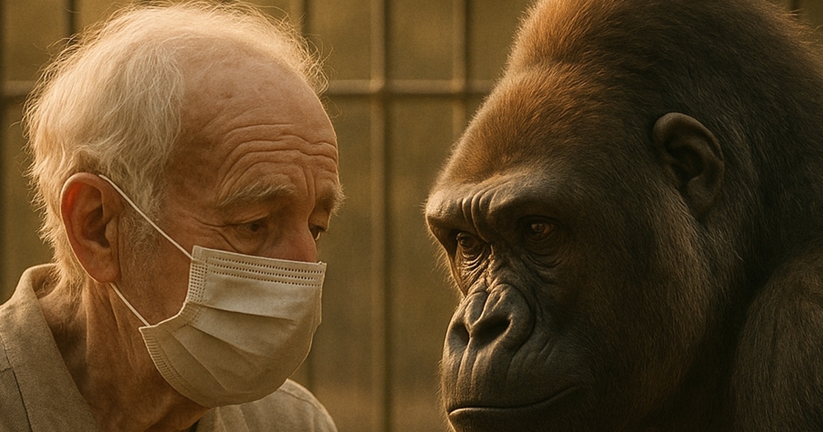 Той спаси ранена горила от гората… Години по-късно те се срещнаха отново, и това, което направи животното, остави всички без думи.