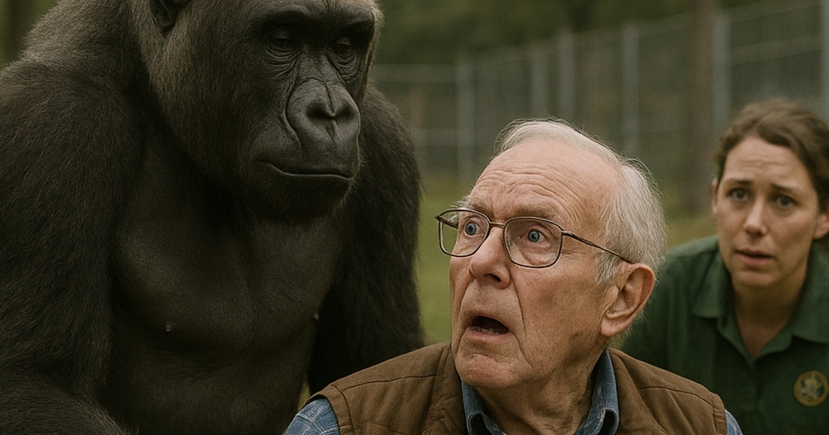 Горила се нахвърли върху мъж в инвалидна количка… но това, което направи след това, остави всички без думи.